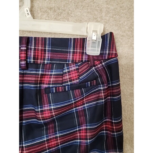 Talbots Hampshire Ankle Pants Womens 4 Merry Tartan Plaid Wool Blend Stretch - Picture 6 of 10